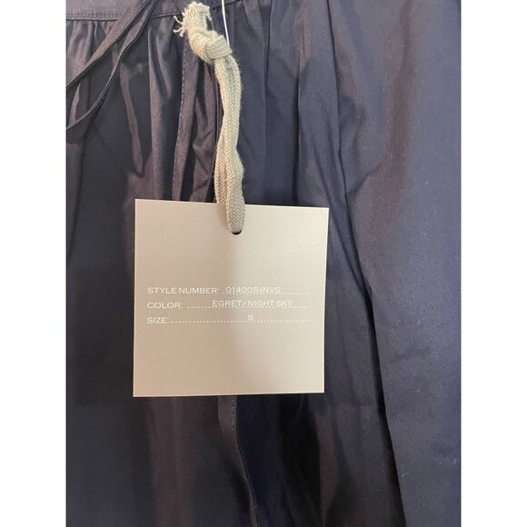 Marled Womens Navy Blue Pleated Midi Skirt With Elastic Waist & Drawstring S - Picture 11 of 13